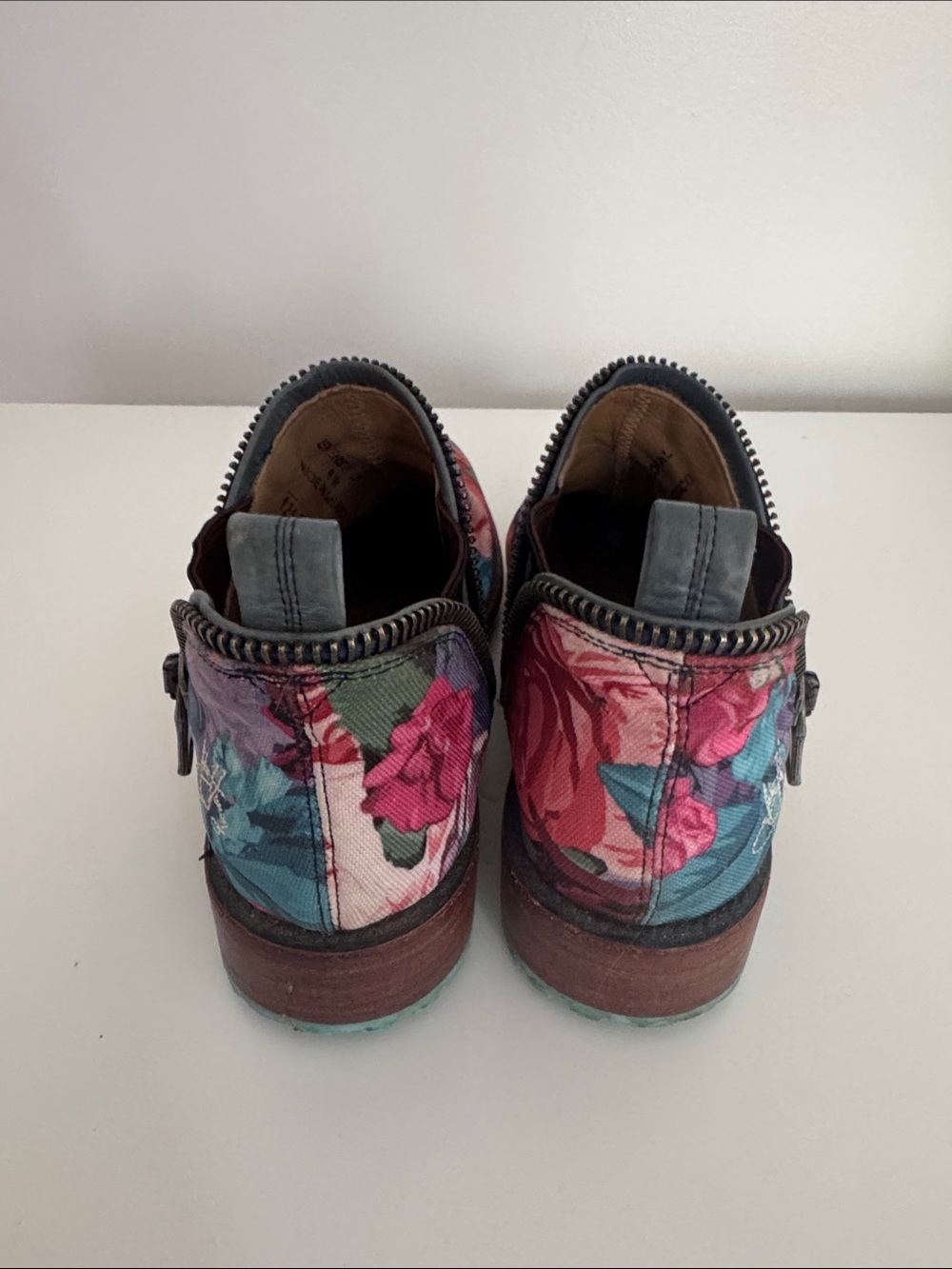 Fluevog Evers Floral Canvas Boots - Picture 3 of 6